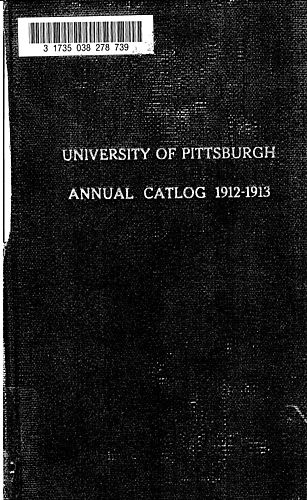 University of Pittsburgh annual catalog