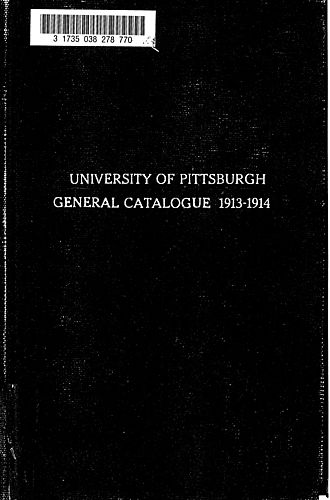 University of Pittsburgh annual catalog
