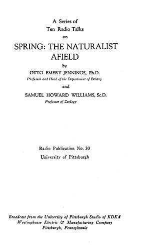 Spring, the naturalist afield