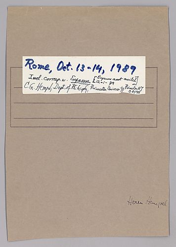 "The Significance of the Concept of Truth for the Critical Appraisal of Scientific Theories," Lecture at Rome Conference ‘La verità nella scienza’, October. 13-14, 1989 & Correspondene with Erspamer,
