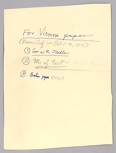 "Empiricism: Berlin & Vienna: Materials on the Vienna Circle," incl. letters by Hempel to Albrecht Becker and Hans Reichenbach,