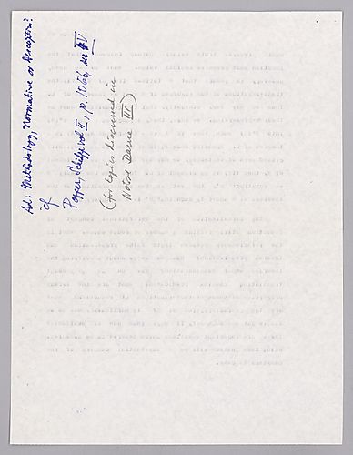 Notre Dame Lectures and Some Notes