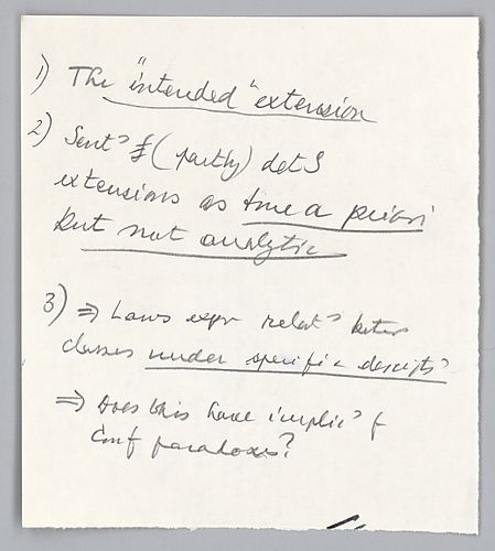 Carus Ms.: New Notes and Memos, Carus Lecture I: New Points,