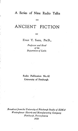 Ancient fiction