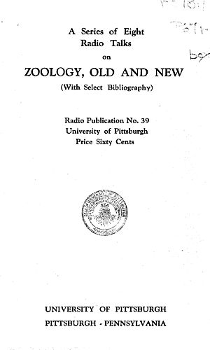 Zoology, old and new (with select bibliography)