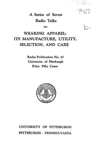 Wearing apparel