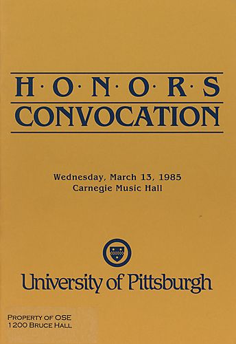 Honors convocation