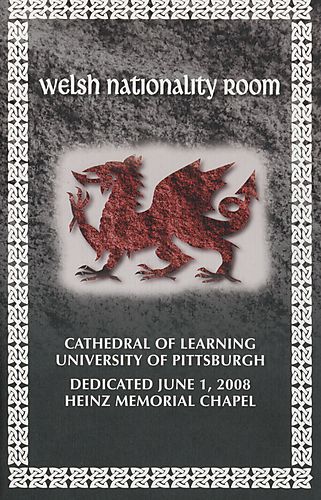 Dedication ceremony for the Welsh Room