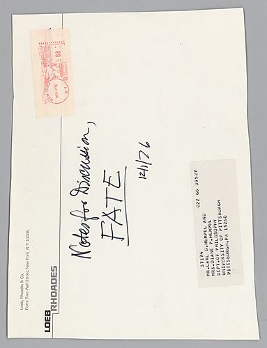 Hempel’s Notes on "FATE" Discussion, University of Pittsburgh & Carnegie Mellon University Undergraduate Philosophy Club,