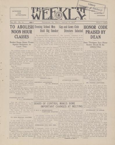 Pitt weekly