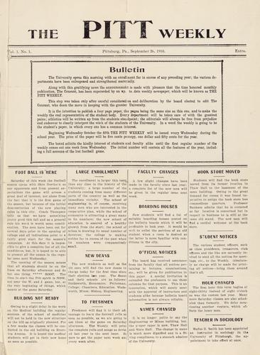 Pitt weekly