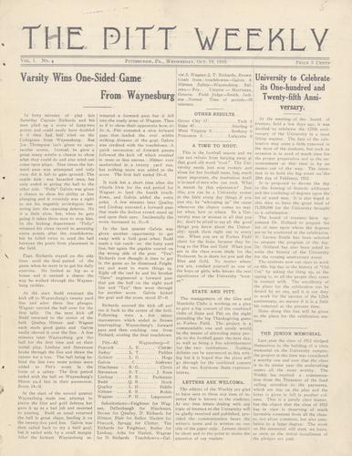 Pitt weekly