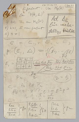 Unidentified Notes by Hempel,