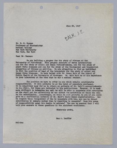 Max Lauffer to R.K. Cannan