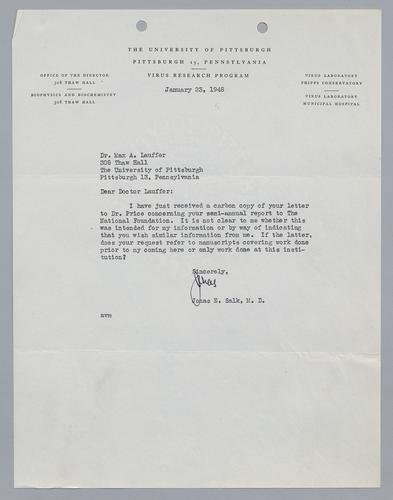 Jonas Salk to Max Lauffer