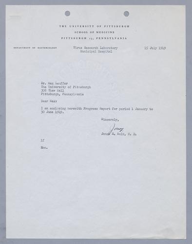 Jonas Salk to Max Lauffer