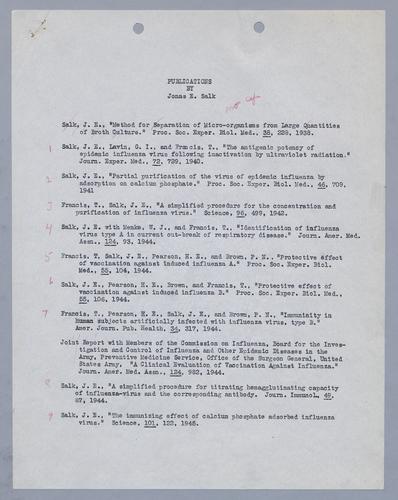 Publications by Jonas E. Salk