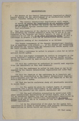 United Nations Conference Documents