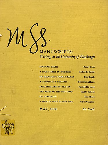 MSS, Manuscripts