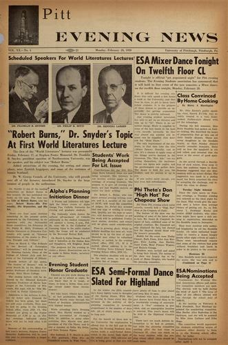 Pitt evening news
