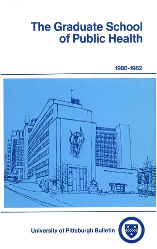 University of Pittsburgh, Graduate School of Public Health, Bulletin, 1980-1982
