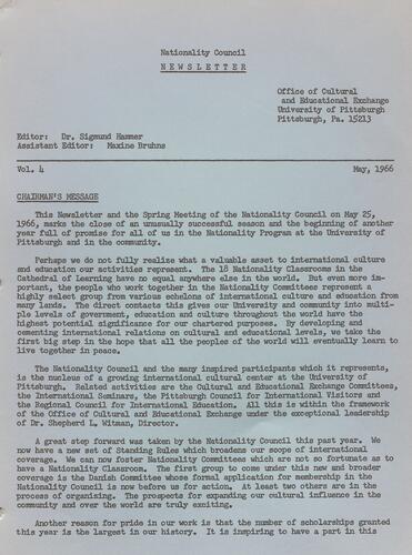 Nationality Council news