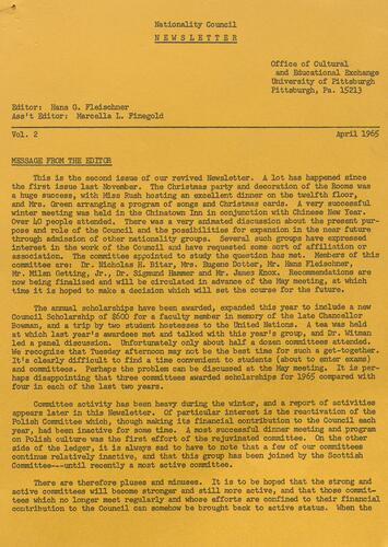 Nationality Council news