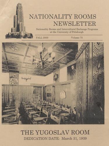 Nationality Rooms newsletter