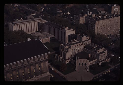 Aerial View of Clapp Hall