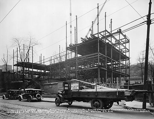 Construction of the Falk Clinic