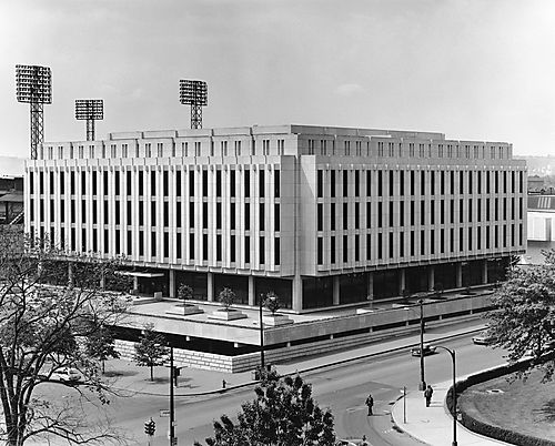 View of Hillman Library