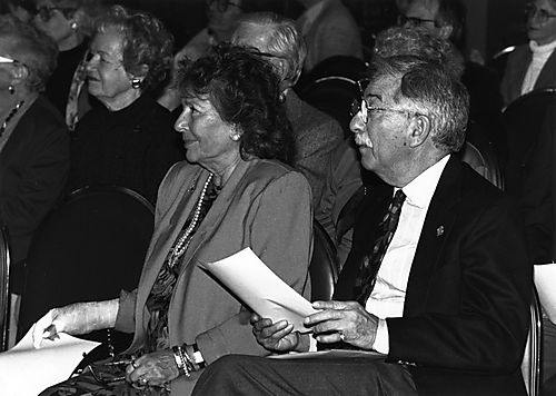 Weiner at a Nationality Rooms Program event