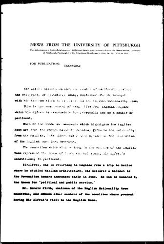 [British Subject Brings Items To Be Placed In English Nationality Room]