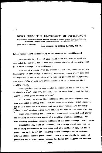 Slow Reader Isn't Necessarily Below Average In Intelligence