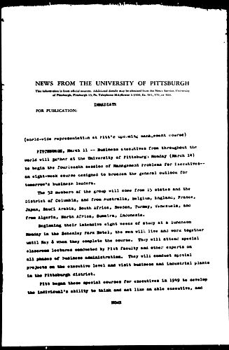 World-wide Representation At Pitt's Upcoming Management Courses