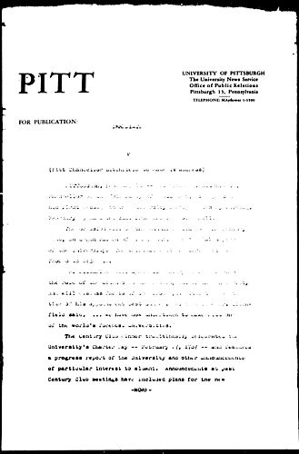 Pitt Chancellor Litchfield To Make TV Address