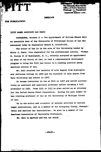 Pitt Names Associate Law Dean