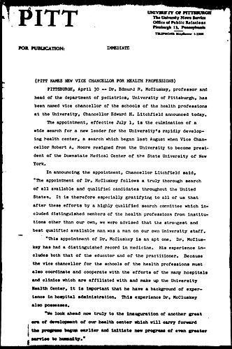 Pitt Names New Vice Chancellor For Health Professions