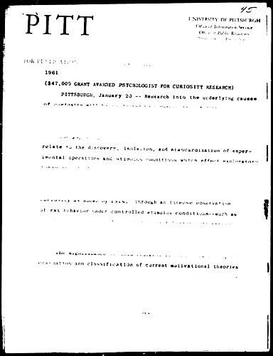 $47,000 Grant Awarded Psychologist For Curiosity Research