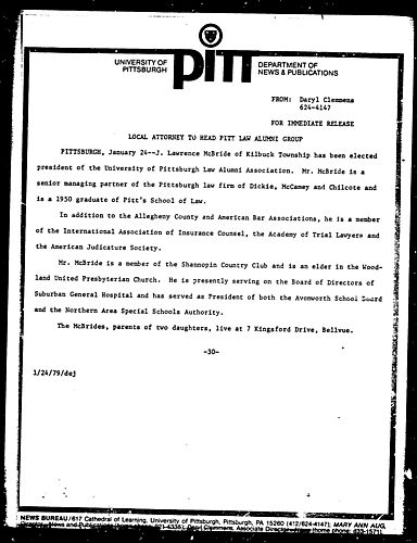 Local Attorney To Head Pitt Law Alumni Group