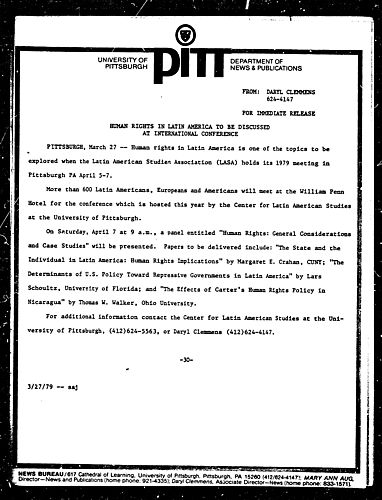 Human Rights In Latin America To Be Discussed At International Conference