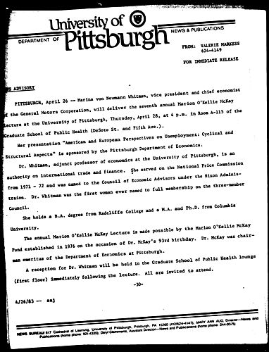 [General Motors VP To Speak At Pitt]