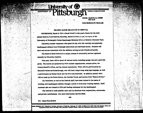 Helping Hands Reach Out In Festival