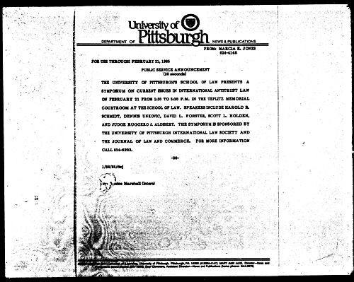 Public Service Announcement