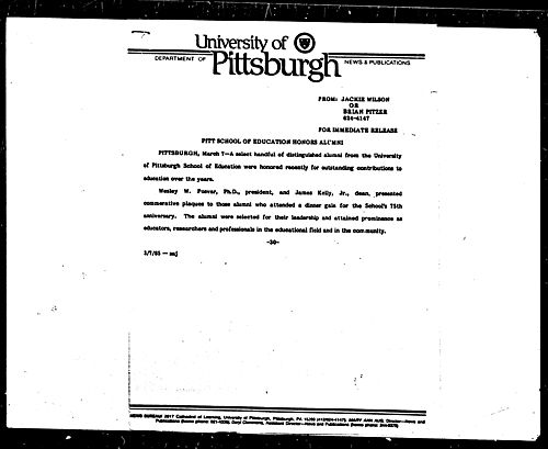 Pitt School Of Education Honors Alumni