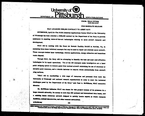 NIAC Awarded $900,000 Contract To Assist Navy