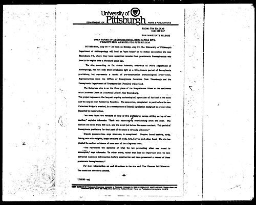 Open House At Archaeological Excavation Site: Project Seen As Model For Future Digs