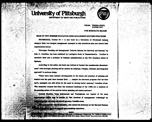 Book By Pitt Business Educator Links Management Success Strategies