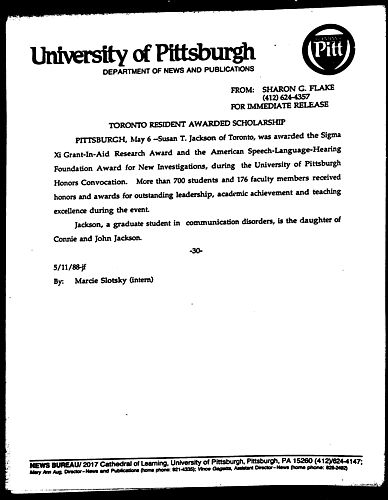 Toronto Resident Awarded Scholarship