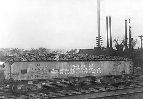 Concrete Coal Car